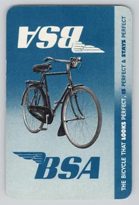 Tarjeta intercambiable BSA Cycling Co publicidad bicicletas rey de clubes tarjeta de juego individual - Imagen 1 de 2