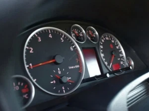 Fits Audi A6 S6 C5 Type RS 1997-2004 Brushed Aluminum Gauge Trim Rings 6pcs - Picture 1 of 13