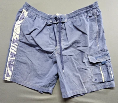 Bañador cargo SPEEDO Board Shorts para hombre talla grande azul blanco cordón Foto 1 de 4