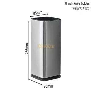 Stainless Steel Kitchen Knife Stand Holder Household Knife Scissor Storage Rack - Picture 1 of 10