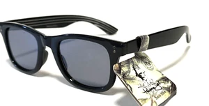 NEW PANAMA JACK men’s Sunglasses Sleek Glossy Black Square Casual Classic - Picture 1 of 8