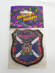 New-Original Packing- Badge/Patch - Edinburgh - Scotland - About 7 cm x 8,5 cm - Foto 1 di 2