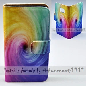Funda Para Apple iPhone Series - Colorida Embudo Abatible Billetera Teléfono Estuche Cubierta - Imagen 1 de 3