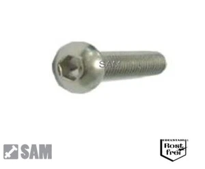 Linsenkopfschrauben Innensechskant ISO 7380 A2 Edelstahl V2A M3,5X5 bis M3,5X20 - Bild 1 von 1