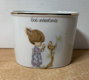 Plantador Enesco Precious Moments 1978 Jonathan & David God Understand 3 1/2" de alto - Imagen 1 de 8