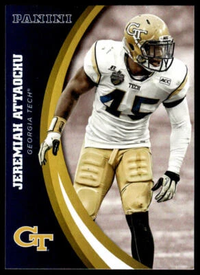 2016 Panini Team Collection Jeremiah Attaochu #34 Georgia Tech Yellow Jackets - Image 1 of 2