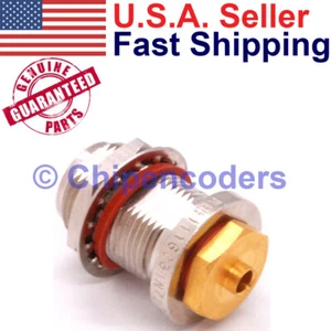 Delta 1116031N723-001 11GHz RF Type N (F) Bulkhead Jack MIL-SPEC Gold .141 Cable - Picture 1 of 8
