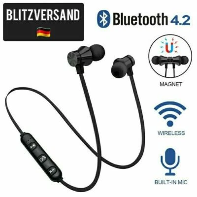 MARKENLOS Bluetooth Kopfhörer In-Ear Sport Headset MIC Für Huawei Samsung iPhone Sony LG