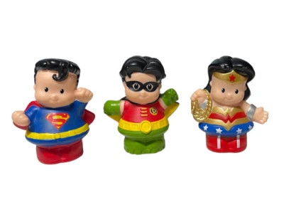 Fisher Price Little People DC Comics Super Friends Superman, Wonder Woman, Robin - Image 1 of 4