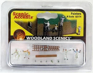 N Scale Painters Figures - Woodland Scenics Scenic Accents #A2174 - Picture 1 of 2