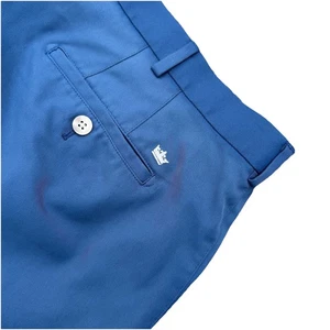 Peter Millar Shorts Mens 42 Blue Wicking Chino Golf Inseam Classic Summer - Picture 1 of 8