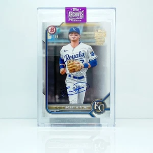 BOBBY WITT jr - 2025 Topps archives signature - On Card Auto - Royals - 9/50 - Foto 1 di 2