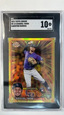 Ezequiel Tovar 2023 Topps Radiating Rookies RC #RR-12 SGC 10 Gem Mint Rockies - Image 1 of 2