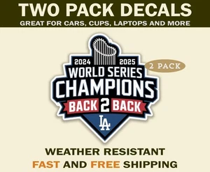 LA Dodgers 2025 World Series Back to Back Champions Los Angeles Baseball Fans - Picture 1 of 4