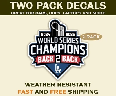 LA Dodgers 2025 World Series Back to Back Champions Los Angeles Baseball Fans - Image 1 of 4