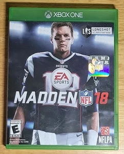 Madden 18 XBOX One Rated E With Manual Inserts NFLPA Tom Brady - Picture 1 of 4