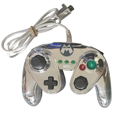Nintendo Wii/Wii U Metal Mario Controller (085-006) Fight Pad TESTED WORKING - Image 1 of 3