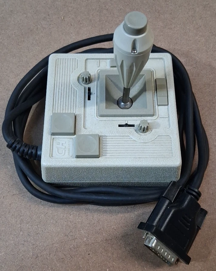 Vintage CH Products Mach III 3 Joystick for IBM PCjr - 8-Pin DIN - Untested - Image 1 of 4
