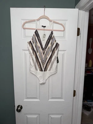 Body Express Mujer Correa Espagueti Blanco Con Detalle Metálico Talla M Foto 1 de 4