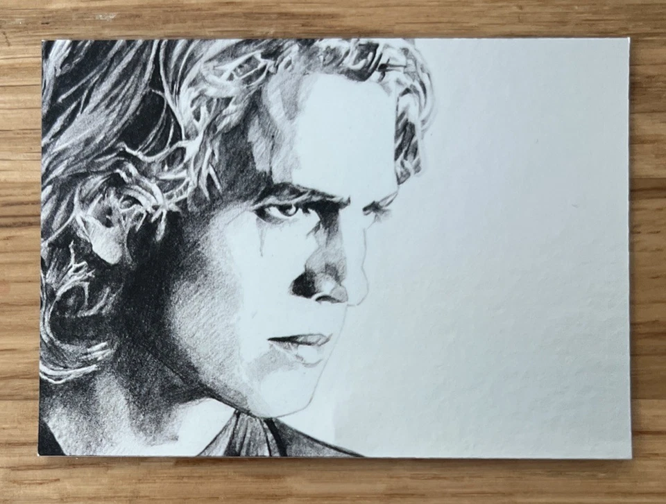 TOPPS STAR WARS GALAXY 4 SILVER FOIL CARD 8/15 ANAKIN SKYWALKER  - Mint Card! - Image 1 of 3