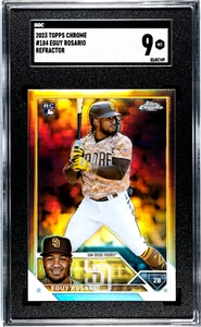 2023 Topps Chrome Eguy Rosario #184 Refractor Baseball SGC 9 - Bild 1 von 2