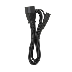 6.6ft IEC320 C14 To C7 Cord Male To Female Power Adapter Cable For LCD Moni SG - Picture 1 of 22