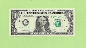 1995 ..UNCIRC $1  D 9071 4073 J  .... 1995  $1  D-J       NICE NOTE        FRN - Picture 1 of 2