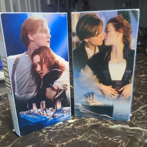 Titanic VHS Set of 2 Cassettes Tapes Original 1997 VHS Collection 1 & 2 - Picture 1 of 9