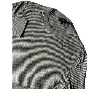 Theory Men's Long Sleeve Striped Crew Neck Sweater Size L Silk Cashmere Blend - Picture 1 of 8