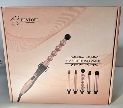 Bestope Professional 5 in 1 Electric Curling Iron Wand Set Rotate - Image 1 of 4