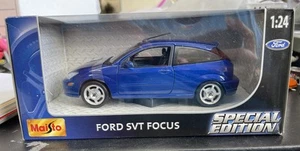 Maisto Ford Focus SVT Special Edition Blue 1:24 Diecast Replica - Original Box - Picture 1 of 9