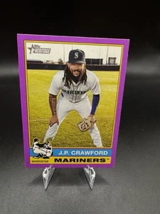2025 Topps Heritage - Purple Border - #171 J.P. Crawford - Bild 1 von 2