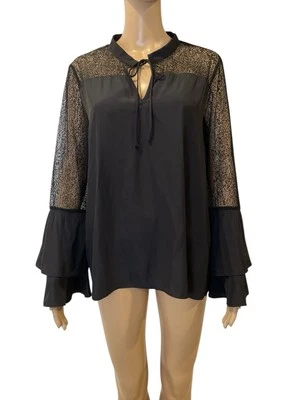 Camisa de encaje manga acampanada Lola & Sophie talla M nueva con etiquetas Foto 1 de 4