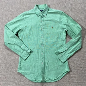 Ralph Lauren Oxford Hemd Herren Small Slim Fit Stretch Neongrün - Bild 1 von 14