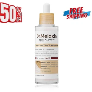 Dr.Melaxin,PEEL SHOT GLOW EXFOLIANT RICE AMPOULE WHITE RICE 80ml a/y - Picture 1 of 15
