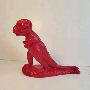 Vintage Mold-A-Rama Tyrannosaurus Rex Field Museum Chicago rot Wachs Spielzeug Souvenir - Bild 1 von 10