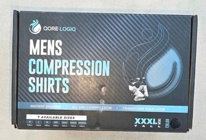 Qore Logiq Herren XXXL Tall schwarz Gynäkomastie Kompressionsshirt - Bild 1 von 6
