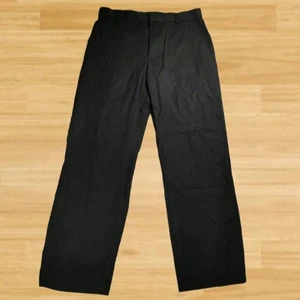 Banana Republic 32" 바나나 리퍼블릭 블랙 핀 스트라이프 울 스트레이트 레그 팬츠 남성 사이즈 34 - Picture 1 of 10