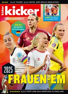 Kicker Sonderheft Frauen-EM 2025 (German UEFA Women's Euro 2025 Preview) - Imagen 1 de 2
