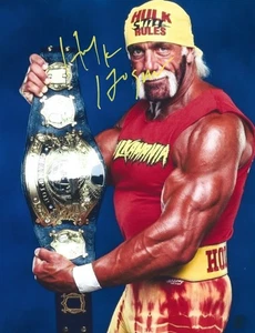Hulk Hogan Autographed WWE Undisputed Championship Pro Wrestling 8.5x11 Photo - Picture 1 of 2