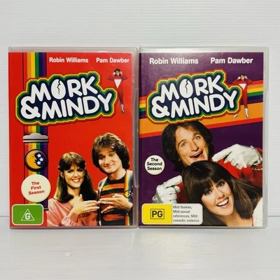 Mork and Mindy Seasons 1 & 2 DVD 1978 Robin Williams PAL Region 4 Free Postage - Image 1 of 4