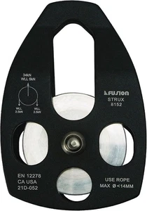 Aluminum Rescue Side Swing Pulley 34KN Climbing Rigging Equipment Blue - Picture 1 of 5