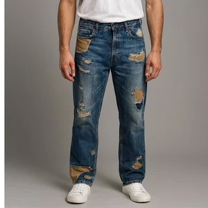 Denim & Supply Ralph Lauren Distressed Patch Herren Jeans - Größe: 33 - Bild 1 von 10