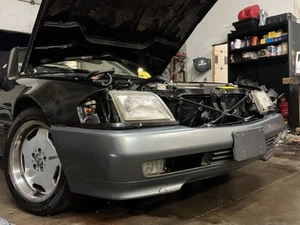 90-95 Mercedes R129 SL320 500SL SL500 OEM Grey Sacco Trim Front Bumper Cover - Picture 1 of 9