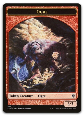 Ogre // Bird (007) Double-Sided Token #13 // 7 (NM) Commander 2016 C16 Magic MTG - Image 1 of 2
