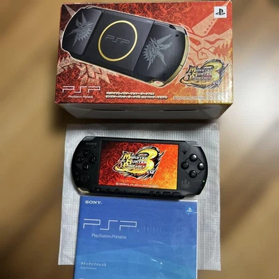 PSP-3000 MHB Monster Hunter Portable 3 Limited edition w/ Box Tested, Rank-A - Image 1 of 4