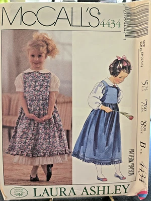 SEWING PATTERN McCalls 4434 cut  size 6-5-6 Laura Ashley - Image 1 of 2