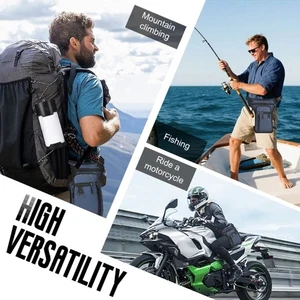 Side Waist Bag Adjustable Thigh Bag Convertible To Shoulder Carry Outdoor Use - Picture 1 of 12