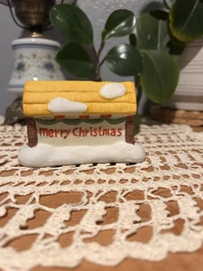 Dickensville Sammlerstücke Porzellan Frohe Weihnachten Schild. Schönes Stück. - Bild 1 von 8