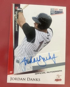 Jordan Danks 2009 Tristar Projections Autograph - Foto 1 di 2
